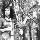Beautiful North Vietnamese Girl Soldier Black & White Poster-Vietnam-Vietcong