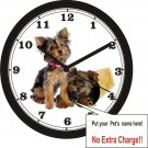 CUSTOM PET PHOTO WALL CLOCK-Add your own photo & pet name!
