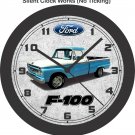 1966 Ford F-100 Pickup Truck Wall Clock, Free US Ship, Chevrolet, Dodge, GMC