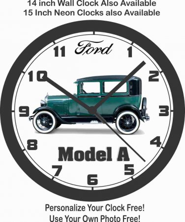 1927 FORD MODEL A WALL CLOCK-NEW!-Free USA Ship