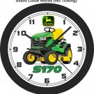 John Deere S170 Lawn Tractor Wall Clock-Free US Ship