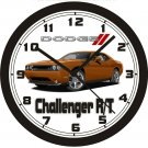 2011 DODGE CHALLENGER R/T TOXIC ORANGE WALL CLOCK-FREE USA SHIP