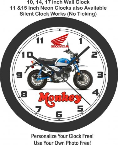 2020 Honda Monkey Minibike Wall Clock-Free US Ship, Yamaha, Suzuki