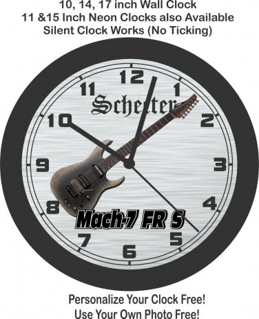 Schecter Mach-7 FR S Guitar Wall Clock-Free US Ship-Fender, Gibson