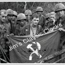 USA Soldiers Capture North Vietnamese Communist Black & White Poster-Free Ship