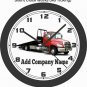 TOW TRUCK FLATBED WALL CLOCK-ADD COMPANY NAME FREE!-Choose 1 of 2