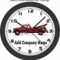 TOW TRUCK FLATBED WALL CLOCK-ADD COMPANY NAME FREE!-Choose 1 of 2