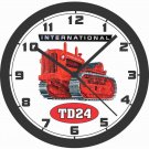 INTERNATIONAL TD24 WALL CLOCK- USA SHIP!-Farmall, John Deere