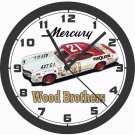 WOOD BROTHERS #21 PUROLATOR MERCURY NASCAR RACE CAR WALL CLOCK-FORD, CHEVROLET