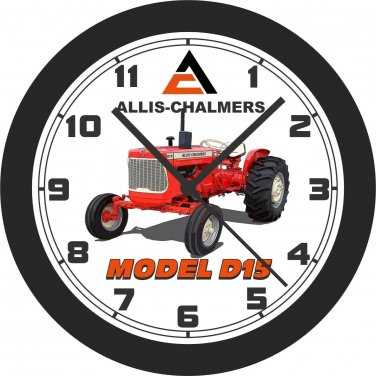 Allis Chalmers Model D15 Tractor Wall Clock-Free US Ship