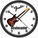 FENDER STRATOCASTER GUITAR WALL CLOCK-FREE USA SHIP!