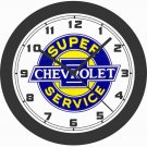 SUPER CHEVROLET SERVICE WALL CLOCK-FREE USA SHIP