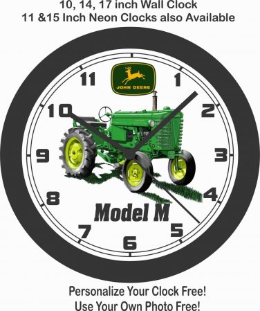 1950 JOHN DEERE MODEL M TRACTOR WALL CLOCK-FREE USA SHIP