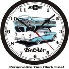 1956 CHEVROLET BEL AIR WALL CLOCK-NEW! & FREE USA SHIPPING!