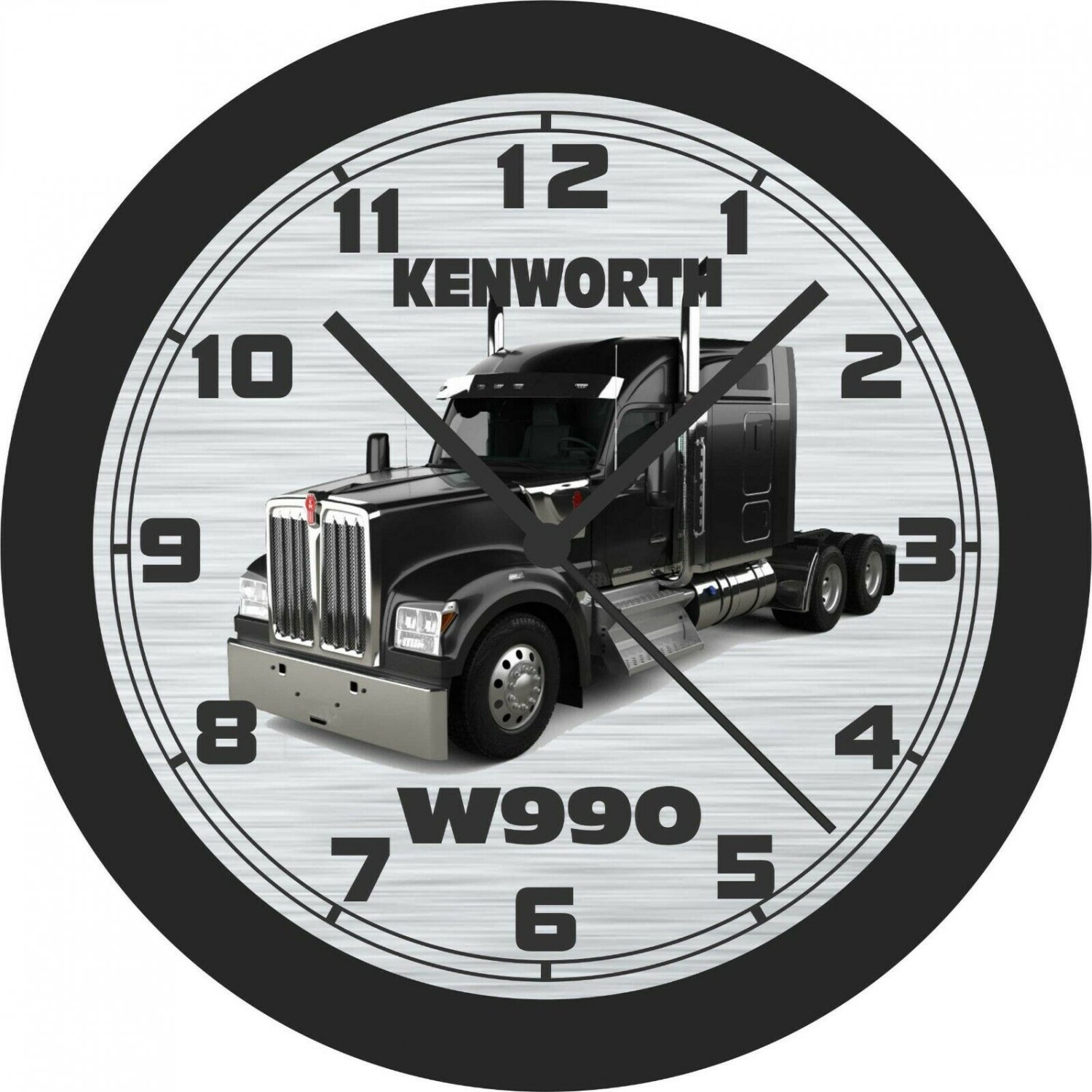 Kenworth W990 SemiTruck Wall ClockAdd Business Name Free!
