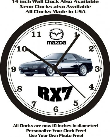 1988 MAZDA RX7 WALL CLOCK-FREE USA SHIP