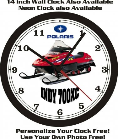 2000 POLARIS INDY 700XC SNOWMOBILE WALL CLOCK-FREE USA SHIP