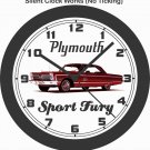 1966 PLYMOUTH SPORT FURY WALL CLOCK-FREE USA SHIP!, DODGE, FORD, CHEVROLET