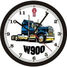 KENWORTH W900 SEMI-TRUCK WALL CLOCK-FREE PERSONALIZATION & FREE US SHIP!