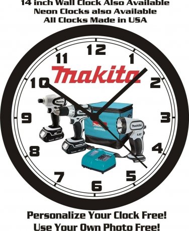 MAKITA POWER TOOLS WALL CLOCK-FREE USA SHIP!