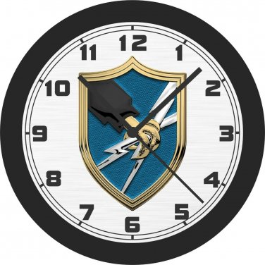 Army Security Agency Emblem Wall Clock-Free US Ship