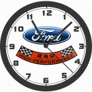 FORD 289ci HIGH PERFORMANCE LOGO WALL CLOCK-FREE USA SHIP