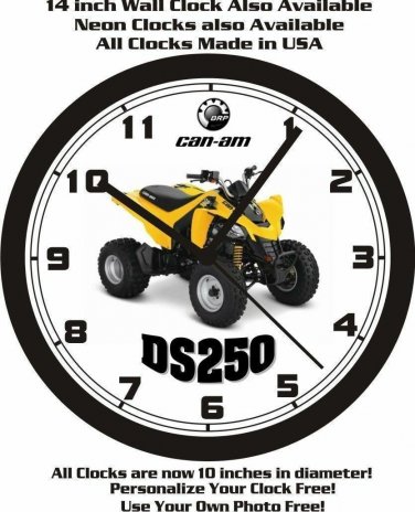 2015 CAN-AM DS250 ATV WALL CLOCK-FREE USA SHIP!