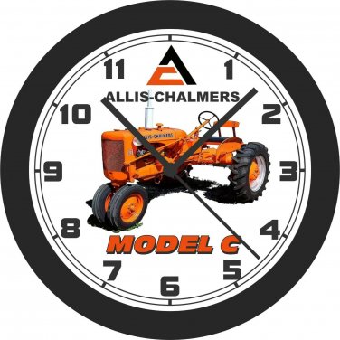 Allis Chalmers Model C Tractor Wall Clock-Free US Ship