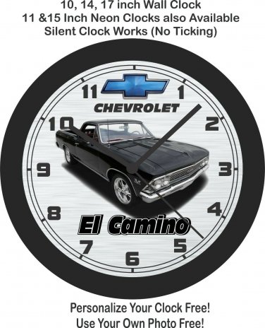 1966 Chevrolet El Camino Wall Clock-Free US Ship-New!