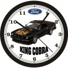 FORD MUSTANG II KING COBRA WALL CLOCK-FREE USA SHIP-Choose 1 of 2