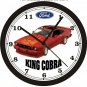 FORD MUSTANG II KING COBRA WALL CLOCK-FREE USA SHIP-Choose 1 of 2