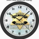 CHICAGO COOK COUNTY ILLINOIS SHERIFF'S BADGE WALL CLOCK-FREE USA SHIP