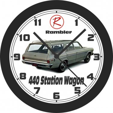 1969 Rambler 440 Station Wagon Wall Clock-Free US Ship-AMC