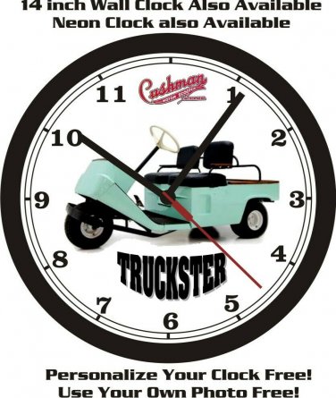 1957 CUSHMAN TRUCKSTER WALL CLOCK-FREE USA SHIP!