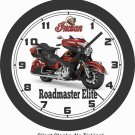 2019 INDIAN ROADMASTER MOTORCYCLE WALL CLOCK-Choose 1 of 2 Models.