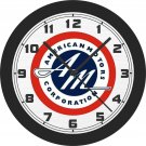 American Motors Corporation AM Emblem Wall Clock-Free US Ship
