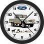1966 Ford (White) Bronco Wall Clock-Free US Ship!