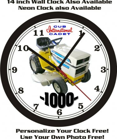 CUB CADET 1000 LAWN TRACTOR WALL CLOCK-FREE USA SHIP!