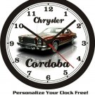 1979 CHRYSLER CORDOBA WALL CLOCK-FREE USA SHIP!