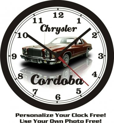1979 CHRYSLER CORDOBA WALL CLOCK-FREE USA SHIP!