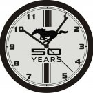 FORD MUSTANG 50 YEARS WALL CLOCK-FREE USA SHIP!