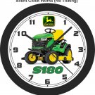 John Deere S180 Lawn Tractor Wall Clock-Free US Ship