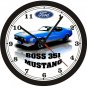 1971 FORD BOSS 351 MUSTANG WALL CLOCK-FREE USA SHIP!
