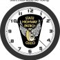 Ohio State Highway Patrol Wall Clock-Police Sheriff-Free US Ship