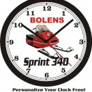 BOLENS SNOWMOBILE BIG 10, 14 or 17 INCH WALL CLOCK-FREE US SHIP- 1 OF 6