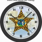 SARASOTA FLORIDA COUNTY SHERIFF'S BADGE WALL CLOCK-FREE USA SHIP