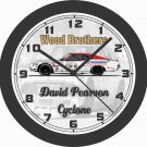 1975 MERCURY WOOD BROTHERS NASCAR CYCLONE WALL CLOCK-FREE USA SHIP