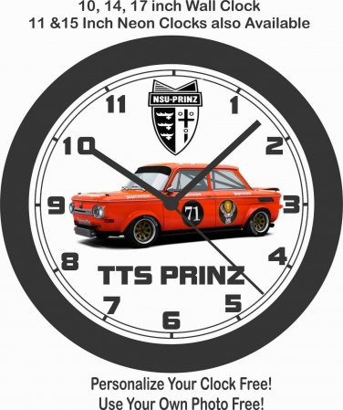 NSU TTS PRINZ WALL CLOCK-FIAT, TRIUMPH, BMW