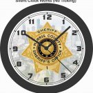 HOUSTON-HARRIS COUNTY TEXAS SHERIFF'S BADGE WALL CLOCK-FREE USA SHIP