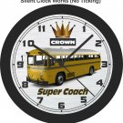 1977 Crown Super Coach Bus Wall Clock-Free US Ship